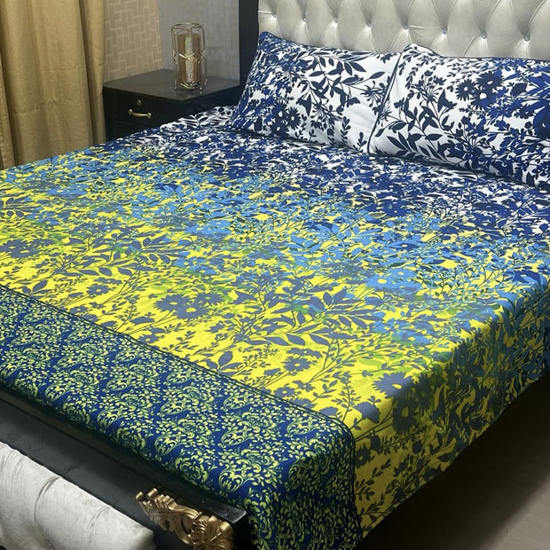 Luvoza Cotton Bed Sheet - King - 3pcs - CSB147