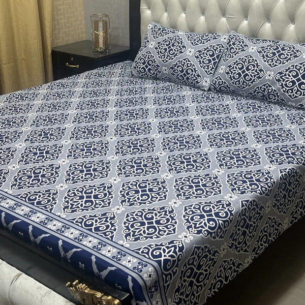 Luvoza Cotton Bed Sheet - King - 3pcs - CSB205