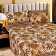 Luvoza Cotton Bed Sheet - King - 3pcs - CSB378