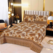 Luvoza Cotton Bed Sheet - King - 3pcs - CSB378