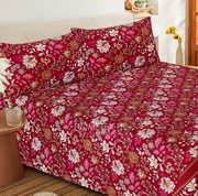 Luvoza Cotton Bed Sheet - King - 3pcs - CSB388