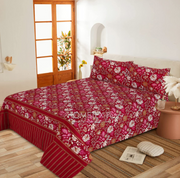 Luvoza Cotton Bed Sheet - King - 3pcs - CSB388