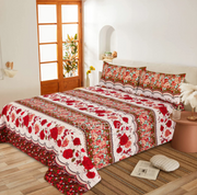 Luvoza Cotton Bed Sheet - King - 3pcs - CSB389