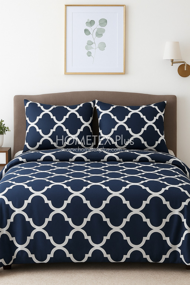 Luvoza Cotton Bed Sheet - King - 3pcs - CSB396