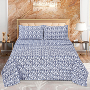 Divine Pure Cotton Bed Sheet - King - 3pcs - DBS290