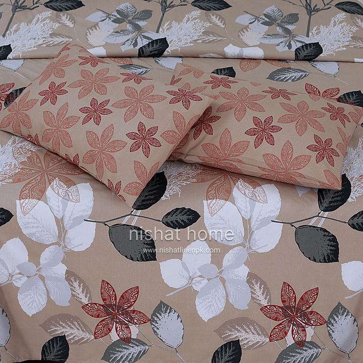Divine Pure Cotton Bed Sheet - King - 3pcs - DBS292