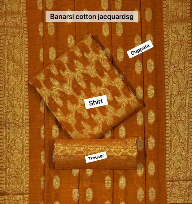 Banarsi Lawn Jacquard- Unstitched - 3pc - BLJ04