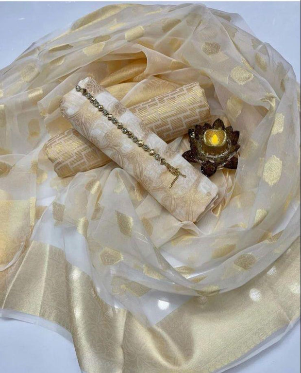 Banarsi Lawn Jacquard- Unstitched - 3pc - BLJ09