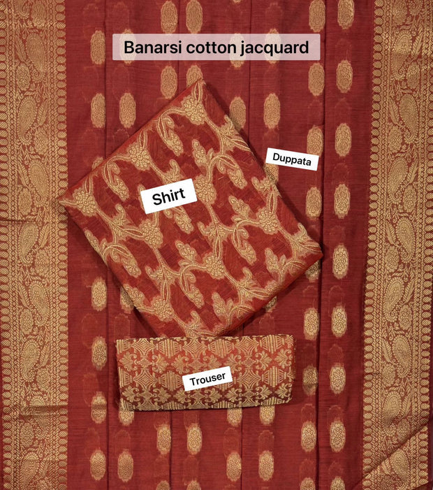 Banarsi Lawn Jacquard- Unstitched - 3pc - BLJ18