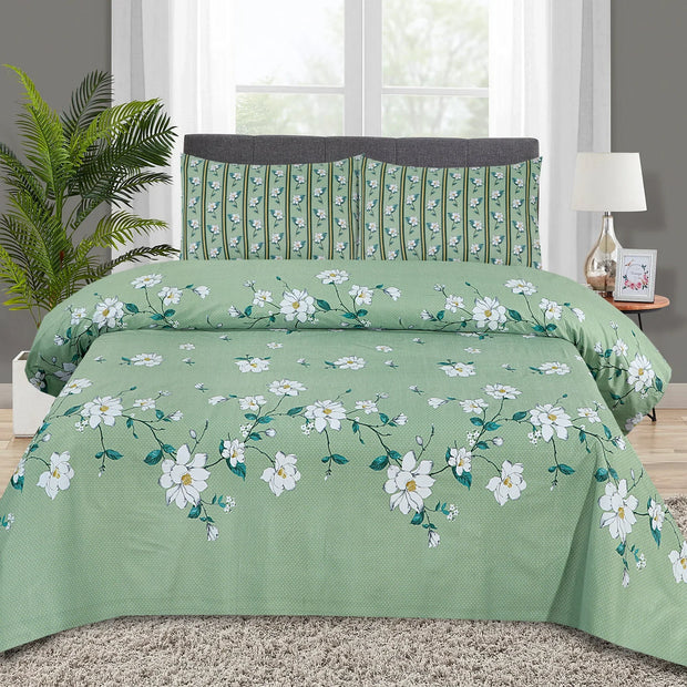 Alteza Cotton Bed Sheet - King - 3pcs - ABS661