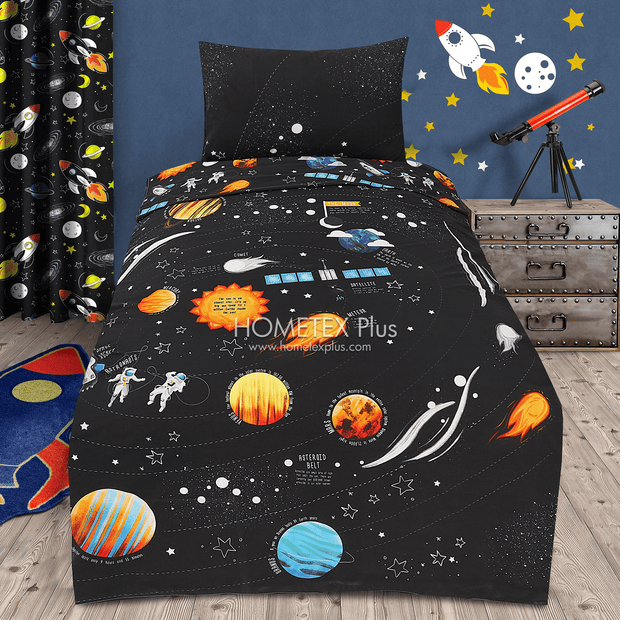 Divine Pure Cotton Kids Bed Sheet - Astranaut- Single - DSB133