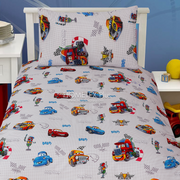 Divine Pure Cotton Kids Bed Sheet - CarsnTrucks - Single - DSB121