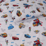 Divine Pure Cotton Kids Bed Sheet - CarsnTrucks - Single - DSB121