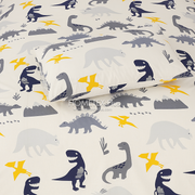 Divine Pure Cotton Kids Bed Sheet - Dinosaurs- Single - DSB123