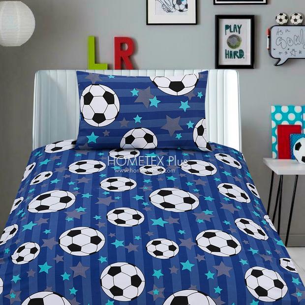 Divine Pure Cotton Kids Bed Sheet - Fifa - Single - DSB118