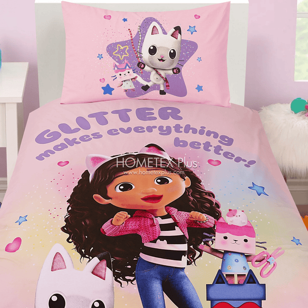 Divine Pure Cotton Kids Bed Sheet - Gabby dollhouse- Single - DSB132