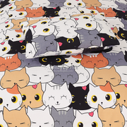 Divine Pure Cotton Kids Bed Sheet - Kawaiicat- Single - DSB127
