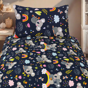 Divine Pure Cotton Kids Bed Sheet - Koalabear- Single - DSB126