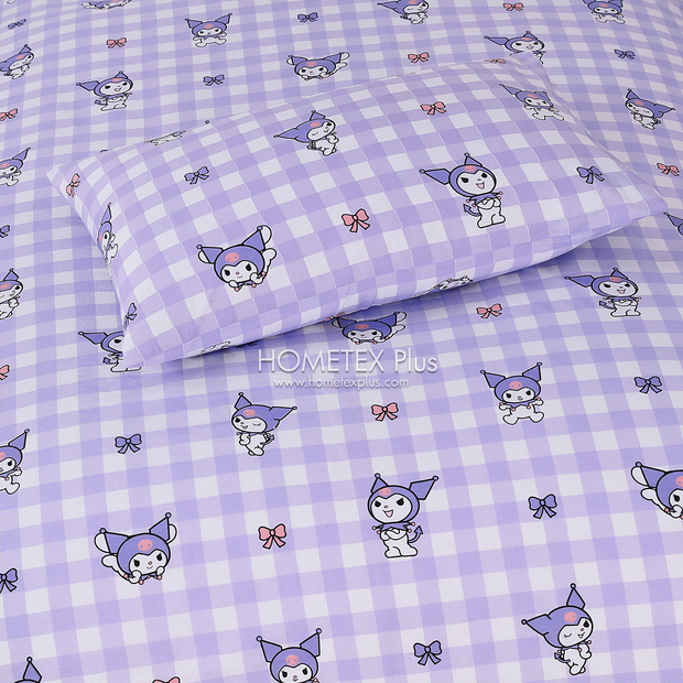 Divine Pure Cotton Kids Bed Sheet - Kuromi- Single - DSB129