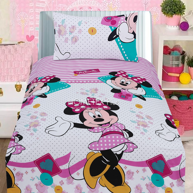 Divine Pure Cotton Kids Bed Sheet - Mickeymouse - Single - DSB119