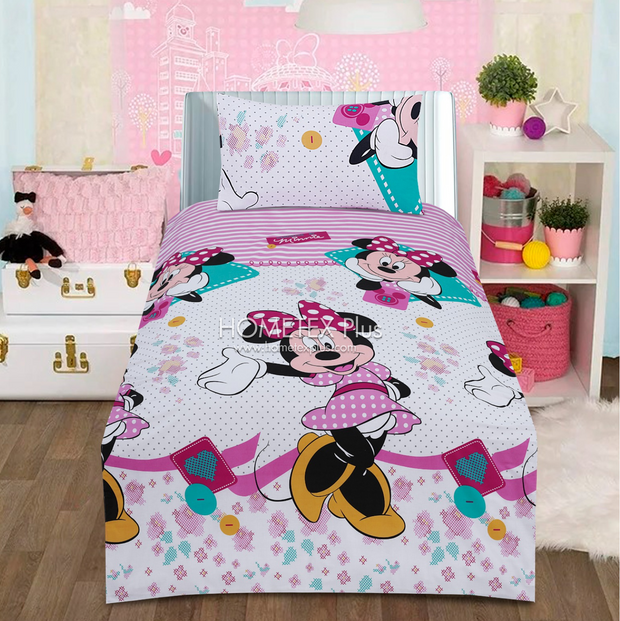 Divine Pure Cotton Kids Bed Sheet - Mickeymouse - Single - DSB119