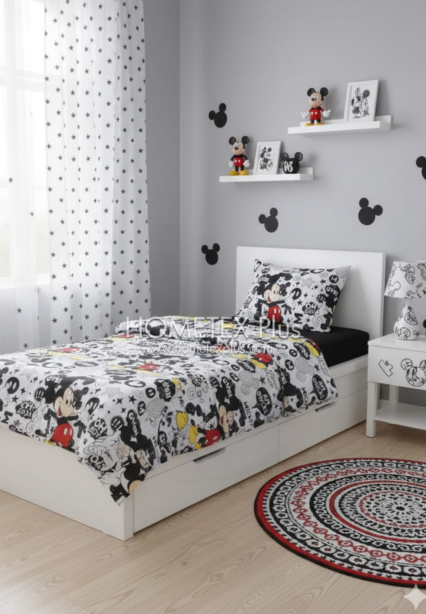 Divine Pure Cotton Kids Bed Sheet -mickeymouse- Single - DSB151