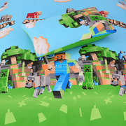 Divine Pure Cotton Kids Bed Sheet - Minecraft- Single - DSB130