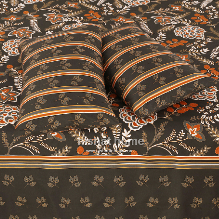 Divine Pure Cotton Bed Sheet - King - 3pcs - DBS299