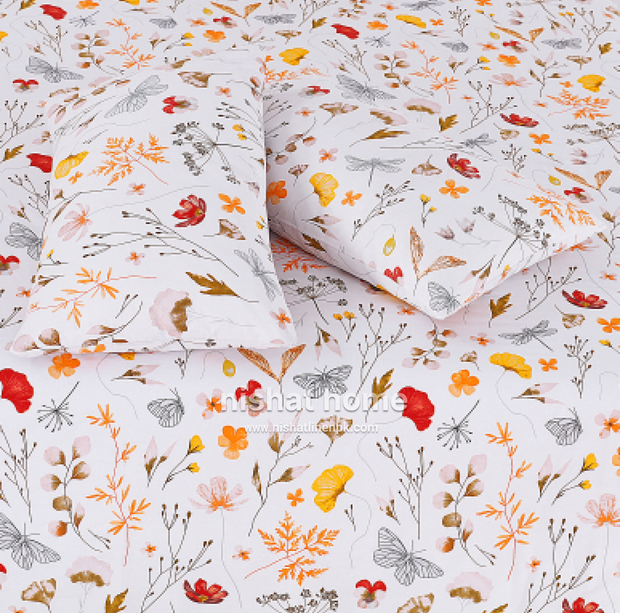 Divine Pure Cotton Bed Sheet - King - 3pcs - DBS310