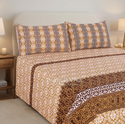 Divine Pure Cotton Bed Sheet - King - 3pcs - DBS314