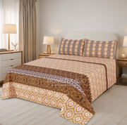 Divine Pure Cotton Bed Sheet - King - 3pcs - DBS314