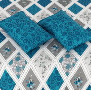 Divine Pure Cotton Bed Sheet - King - 3pcs - DBS315
