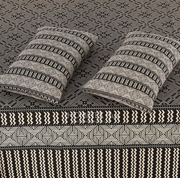 Divine Pure Cotton Bed Sheet - King - 3pcs - DBS316