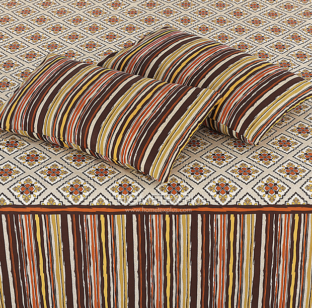 Divine Pure Cotton Bed Sheet - King - 3pcs - DBS317