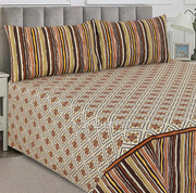 Divine Pure Cotton Bed Sheet - King - 3pcs - DBS317