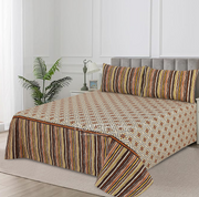 Divine Pure Cotton Bed Sheet - King - 3pcs - DBS317