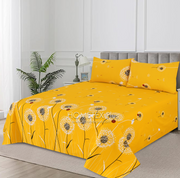 Divine Pure Cotton Bed Sheet - King - 3pcs - DBS319