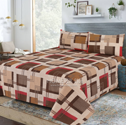 Divine Pure Cotton Bed Sheet - King - 3pcs - DBS321