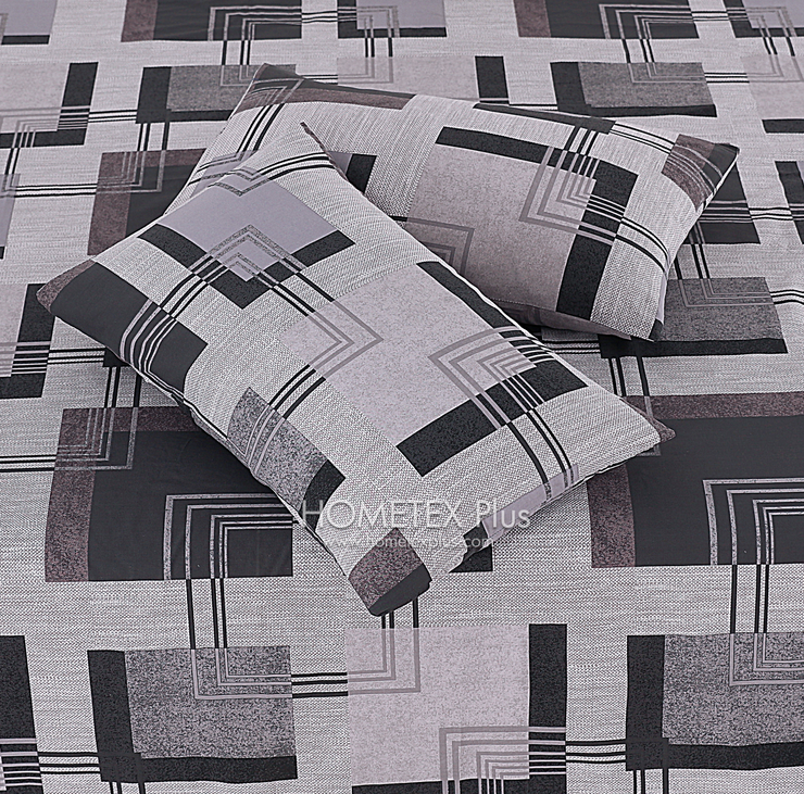 Divine Pure Cotton Bed Sheet - King - 3pcs - DBS322