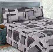 Divine Pure Cotton Bed Sheet - King - 3pcs - DBS322