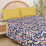 Divine Pure Cotton Bed Sheet - King - 3pcs - DBS323