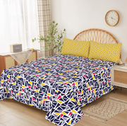 Divine Pure Cotton Bed Sheet - King - 3pcs - DBS323