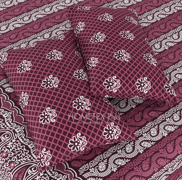 Divine Pure Cotton Bed Sheet - King - 3pcs - DBS325
