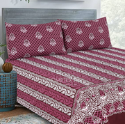 Divine Pure Cotton Bed Sheet - King - 3pcs - DBS325