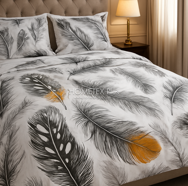 Divine Pure Cotton Bed Sheet - King - 3pcs - DBS346