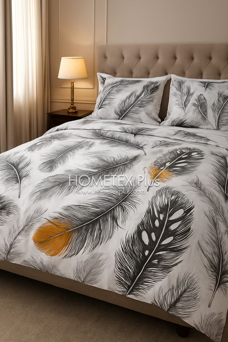 Divine Pure Cotton Bed Sheet - King - 3pcs - DBS346