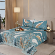 Divine Pure Cotton Bed Sheet - King - 3pcs - DBS348