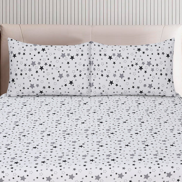 Divine Pure Cotton Bed Sheet - King - 3pcs - DBS243