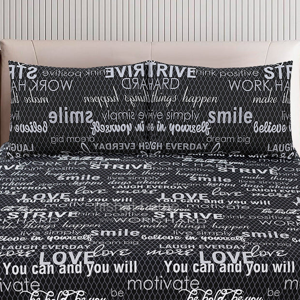 Divine Pure Cotton Bed Sheet - King - 3pcs - DBS251
