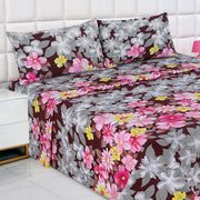 Divine Pure Cotton Bed Sheet - King - 3pcs - DBS253